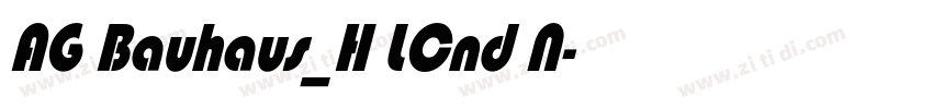 AG Bauhaus_H LCnd N字体转换